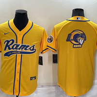 Men's Los Angeles Rams Yellow Game Jersey1