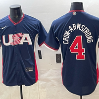 Men's USA Baseball Pete Crow-Armstrong #4 Navy 2026 World Baseball Classic Stadium Jersey