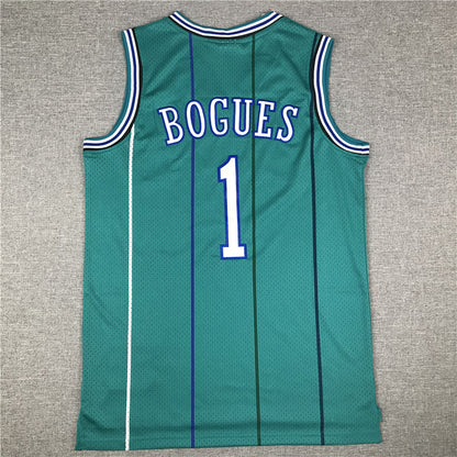 Men's Charlotte Hornets Muggsy Bogues 1992-93 Hardwood Classics Swingman jersey1