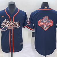 Men's Houston Astros Navy Replica Player Jersey1 Joint Edition