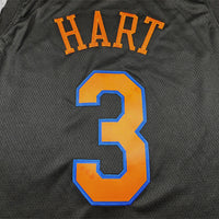 Men's New York Knicks Josh Hart #3 Black Swingman Jersey - Statement Edition