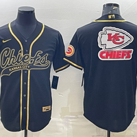 Men's Kansas City Chiefs Black Player Jersey1