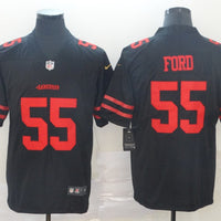 Men's San Francisco 49ers Dee Ford #55 Black Game Jersey1