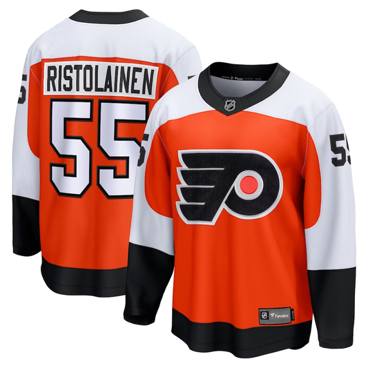 Men's Philadelphia Flyers Rasmus Ristolainen #55 Orange Player Jersey1