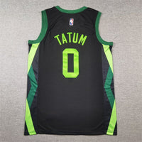 Jayson Tatum #0 Boston Celtics Black 2024/25 City Edition Swingman Player Jersey