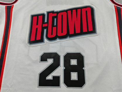 Men's Houston Rockets Alperen Sengun #28 White 2024/25 Swingman Player Jersey - City Edition