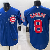 Men's Chicago Cubs Andre Dawson #8 Royal Replica Player Jersey