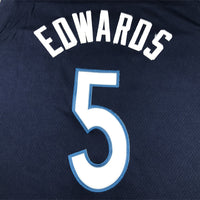 Men's Minnesota Timberwolves Anthony Edwards #5 Navy Swingman Jersey1 - Icon Edition