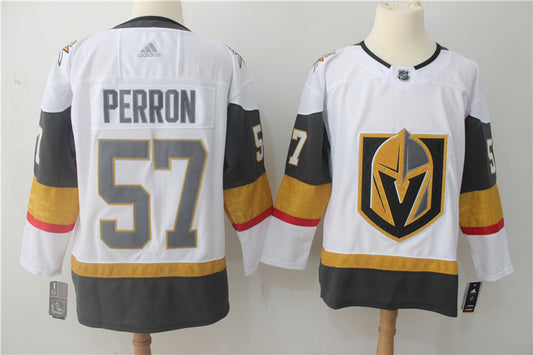 Men's Vegas Golden Knights David Perron #57 White Breakaway Player Jersey1
