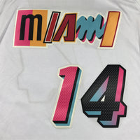 Men's Miami Heat Tyler Herro #14 White 2022/23 Fastbreak Jersey1 - City Edition