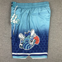 Men's Charlotte Hornets Blue City Edition Basketball Shorts11