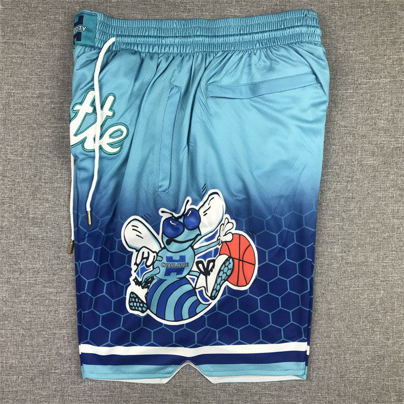 Men's Charlotte Hornets Blue City Edition Basketball Shorts11