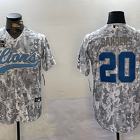 Men's Detroit Lions Barry Sanders #20 Arctic Camo 2024 Salute to Service Limited Jersey1