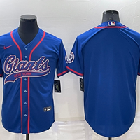 Men's New York Giants Blue Blank Jersey1