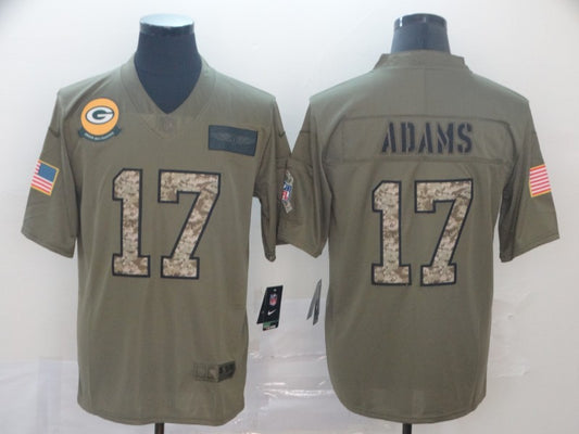 Men's Green Bay Packers Davante Adams #17 Brown Player Game Jersey1