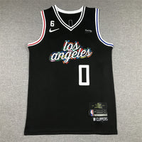Men's LA Clippers Russell Westbrook #0 Black 2022/23 Fastbreak Jersey1 - City Edition