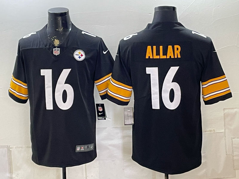 Men's Pittsburgh Steelers Drew Allar #16 Black Game Jersey