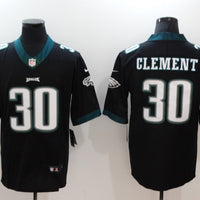 Men's Philadelphia Eagles Corey Clement #30 Black Game Jersey1