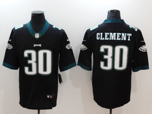 Men's Philadelphia Eagles Corey Clement #30 Black Game Jersey1