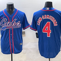 Men's Chicago Cubs Pete Crow-Armstrong #4 Royal Replica Player Jersey