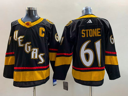 Men's Vegas Golden Knights Mark Stone #61 Black Breakaway Player Jersey1