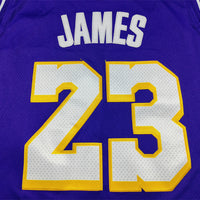Men's Los Angeles Lakers LeBron James #23 Purple Swingman Player Jersey - Statement Edition