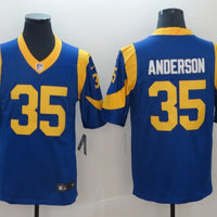 Men's Los Angeles Rams C.J. Anderson #35 Blue Game Jersey1