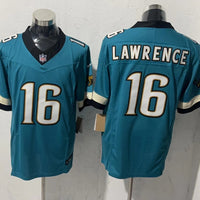 Men's Jacksonville Jaguars Trevor Lawrence #16 Teal Alternate Game Jersey