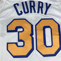Men's Golden State Warriors Stephen Curry #30 White Classic Player Jersey1