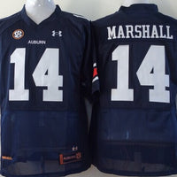 Men's Auburn Tigers Nick Marshall #14 Navy Player Game Jersey