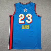 Men's Los Angeles Lakers LeBron James #23 Light Blue 2025 NBA All-Star Game Swingman Player Jersey1