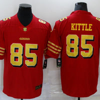 Men's San Francisco 49ers George Kittle #85 Red Game Jersey1