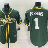 Men's Green Bay Packers Micah Parsons #1 Green Game Jersey