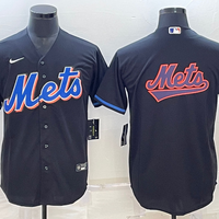 Men's New York Mets Black 2022 Alternate Replica Team Jersey1