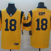Men's Los Angeles Rams Cooper Kupp #18 Yellow Game Jersey1