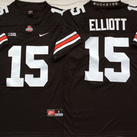 Men's Ohio State Buckeyes Ezekiel Elliott #15 Black Player Jersey