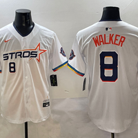 Men's Houston Astros Christian Walker #8 White 2025 City Connect Limited Player Jersey1