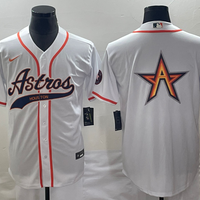 Men's Houston Astros White Alternate Replica Jersey1 Joint Edition