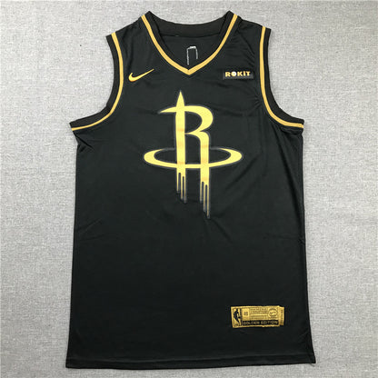 Men's Houston Rockets James Harden #13 NBA Black Replica Player Jersey1