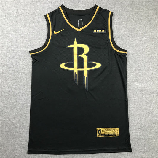 Men's Houston Rockets James Harden #13 NBA Black Replica Player Jersey1