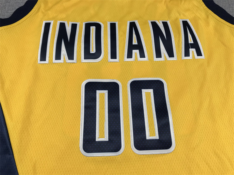 Men's Indiana Pacers Bennedict Mathurin #00 Yellow 2022/23 Swingman Jersey1 - Statement Edition