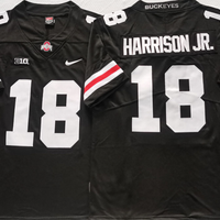 Men's Ohio State Buckeyes Marvin Harrison JR #18 Black Player Jersey