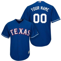 Men's Texas Rangers Custom Authentic Game Jersey1 Blue