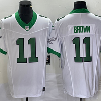 Men's Philadelphia Eagles A.J. Brown #11 White Game Player Jersey1