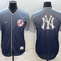 Men's New York Yankees Grey Gradient Replica Player Jersey1