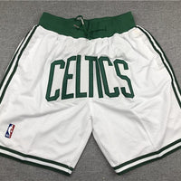 Boston Celtics White Basketball Shorts