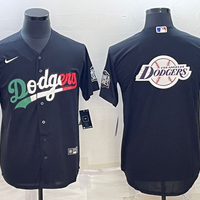 Men's Los Angeles Dodgers Black Alternate Replica Player Name Jersey1