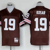 Men's Cleveland Browns Bernie Kosar Mitchell & Ness Brown Legacy Replica Player Jersey1