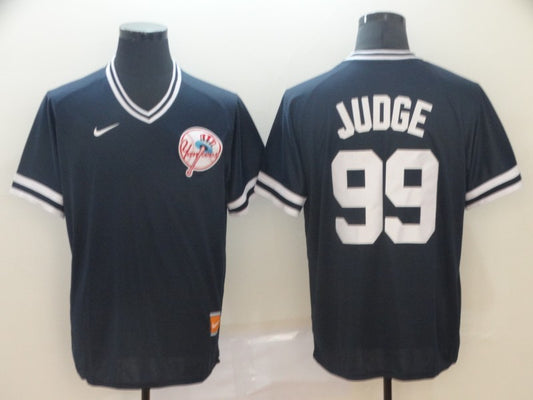 Men's New York Yankees Aaron Judge #99 Navy Stitched Jersey1