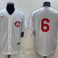 Men's Cincinnati Reds Jonathan India #6 White 2022 MLB at Field of Dreams Game Authentic Player Jersey1
